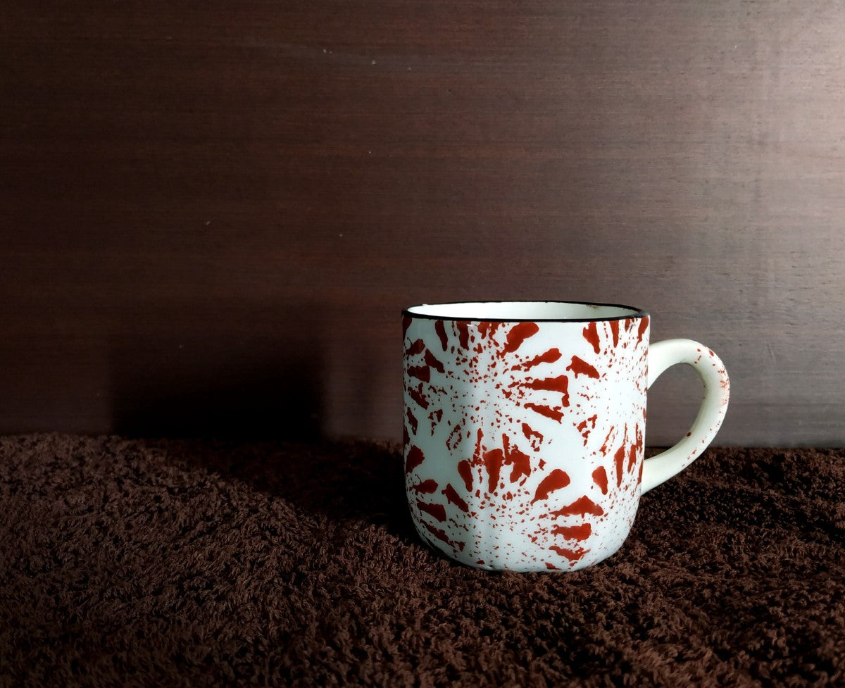 Octagon-Rimmed Premium Tea Cups | Set of 6 Cups