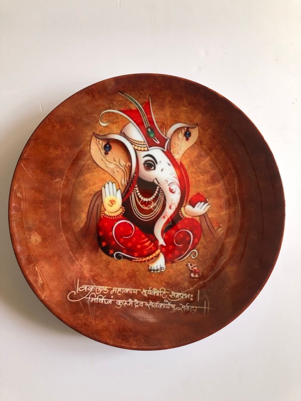 Ganesha Decorative Wall Plate (6"-8"-10")
