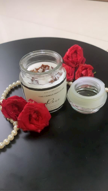 Glass Jar Scented Soy Candles - Soy Wax with Scented Essential Oil