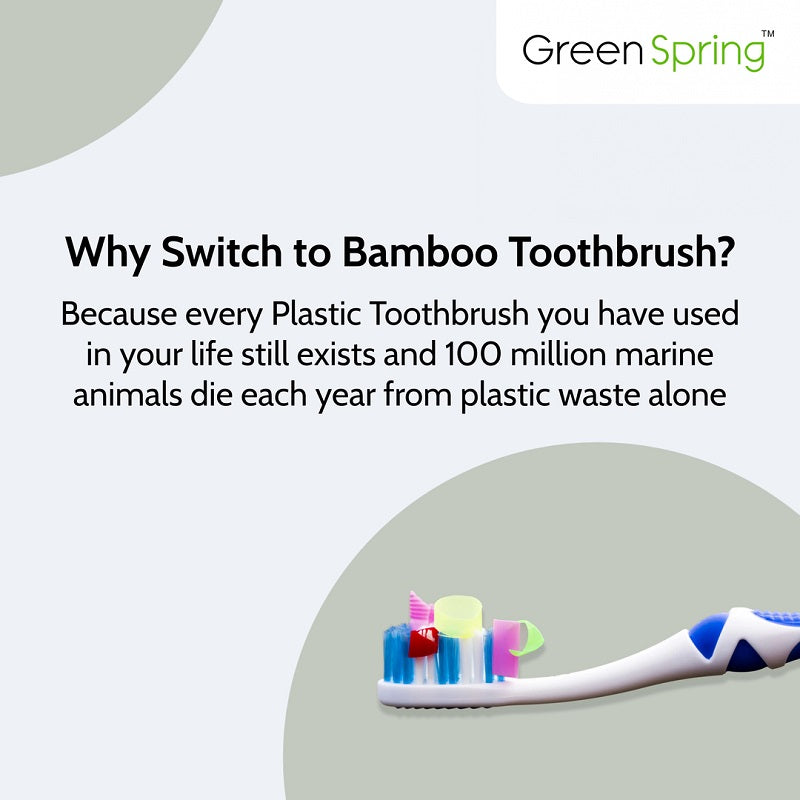 Set of Bamboo Toothbrush (Pack of 2/4)