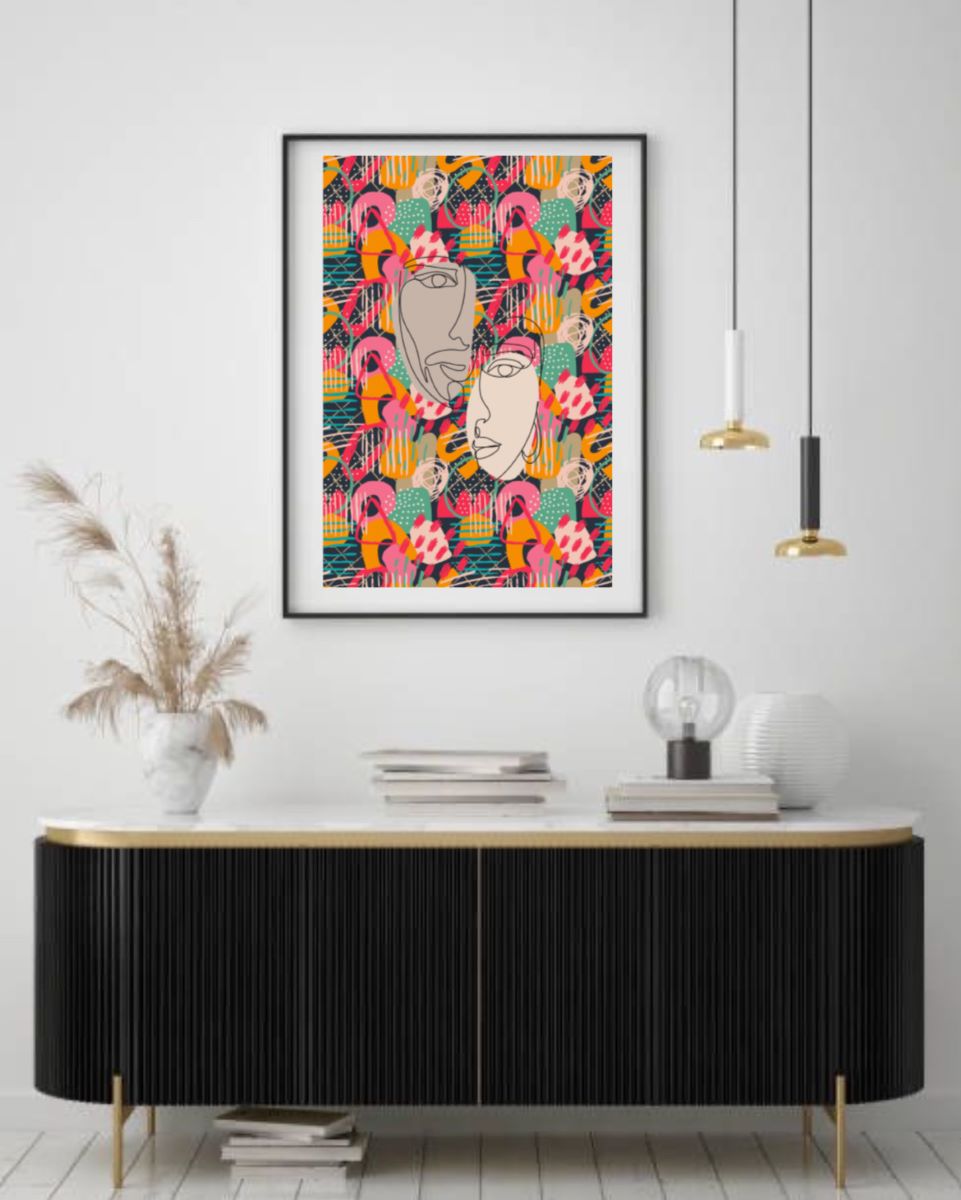 Indian Contemporary Digital Wall Art