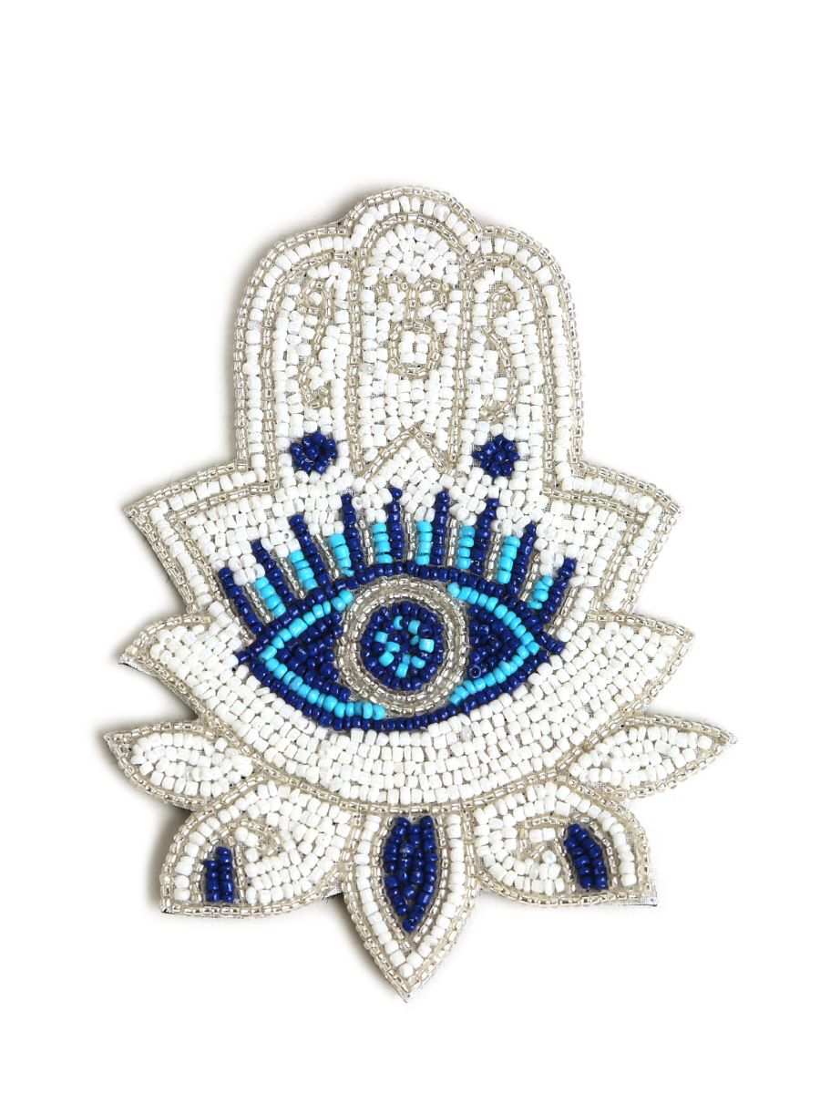 Hands Of Humsa Beaded Coasters (Set Of 4)