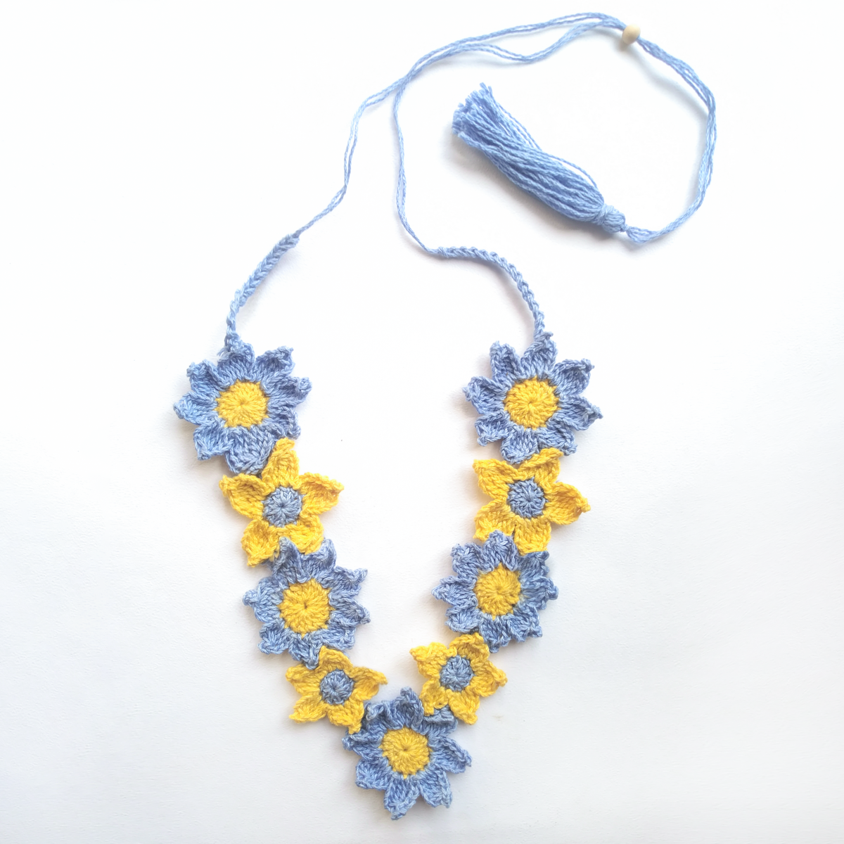 Star Handcrafted Crochet Necklace