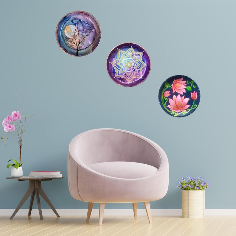Pink Flamingo Design Wall Plate (8”-10”-12”)