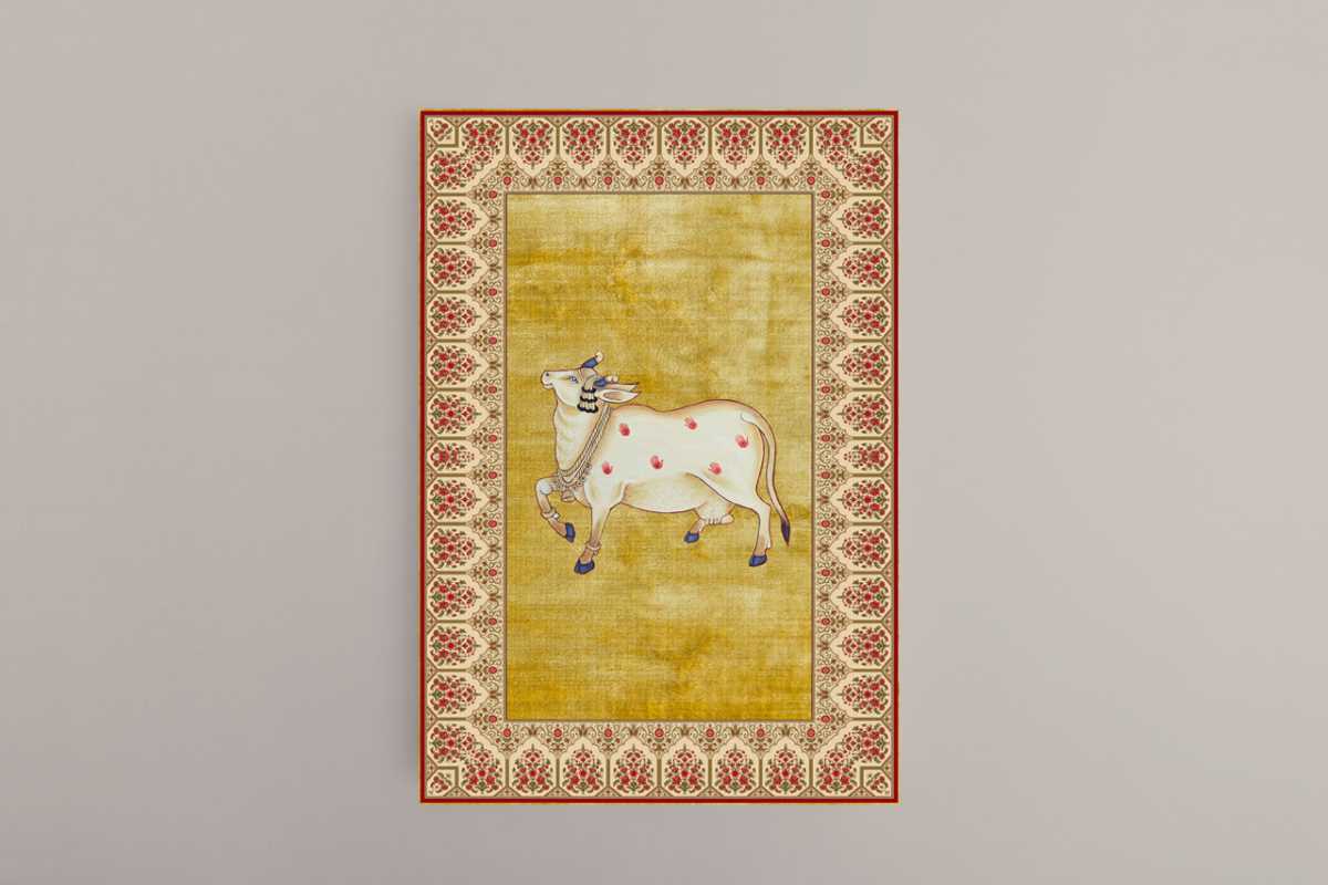 Mandala Pichwai Cow Digital Wall Art