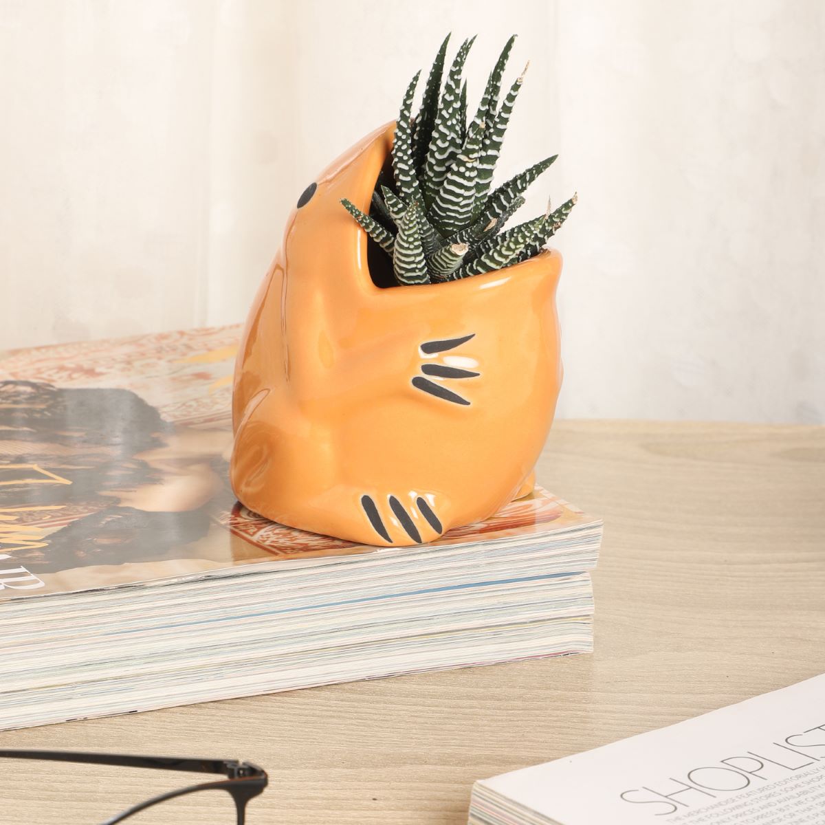 Mini Frog Shaped Ceramic Planter