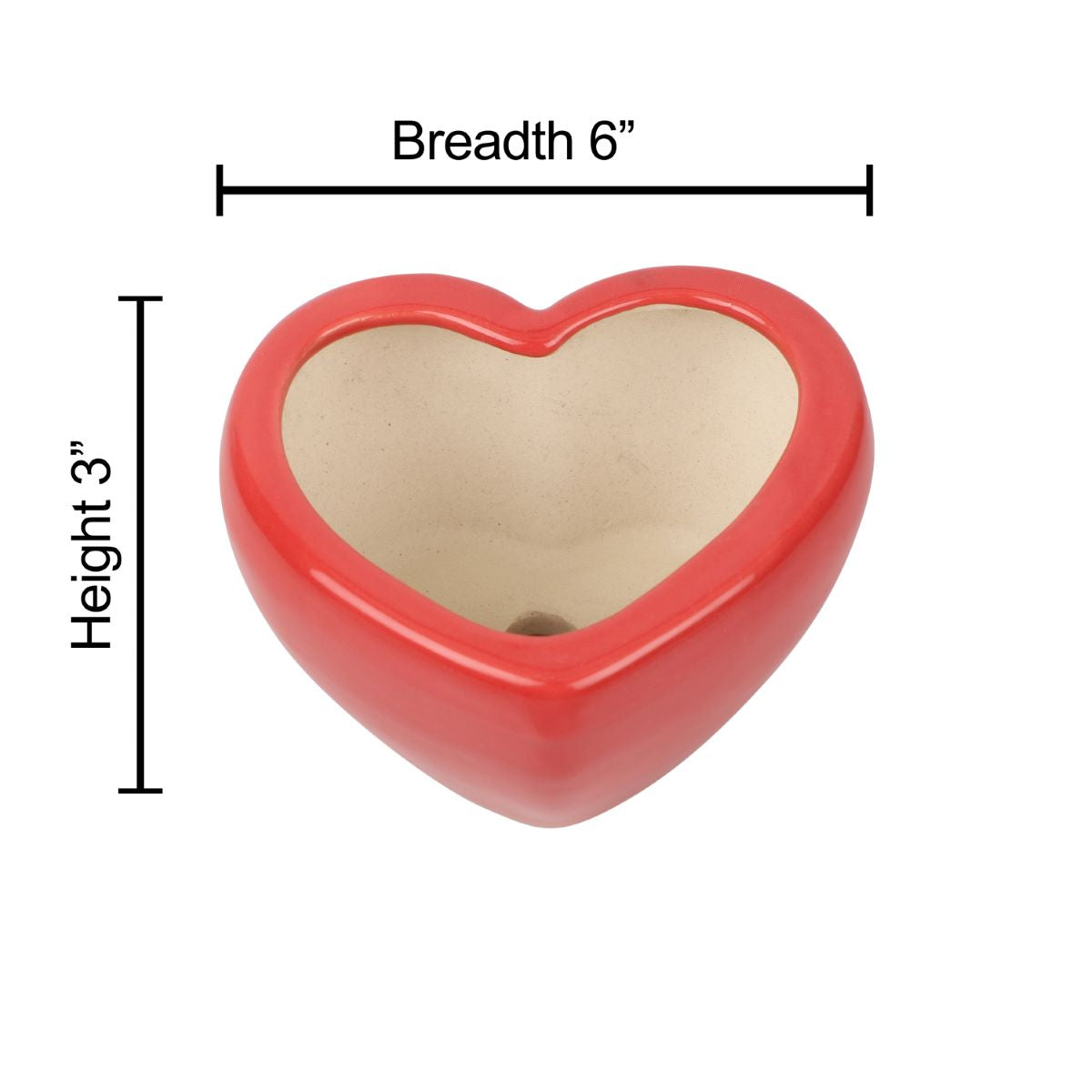 Mini Heart Shaped Ceramic Planter