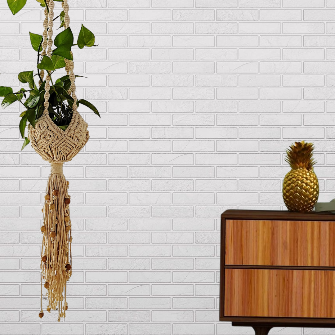 Off-White Intricate Beauty Plant Hanger