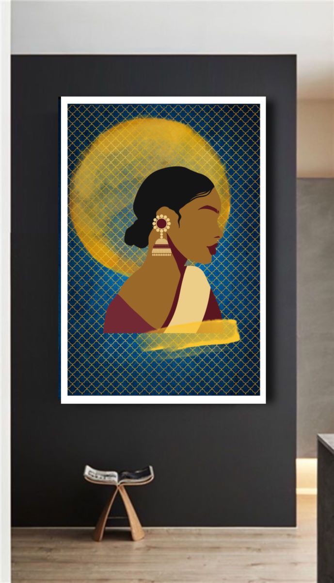 Modern Woman Contemporary Digital Wall Art