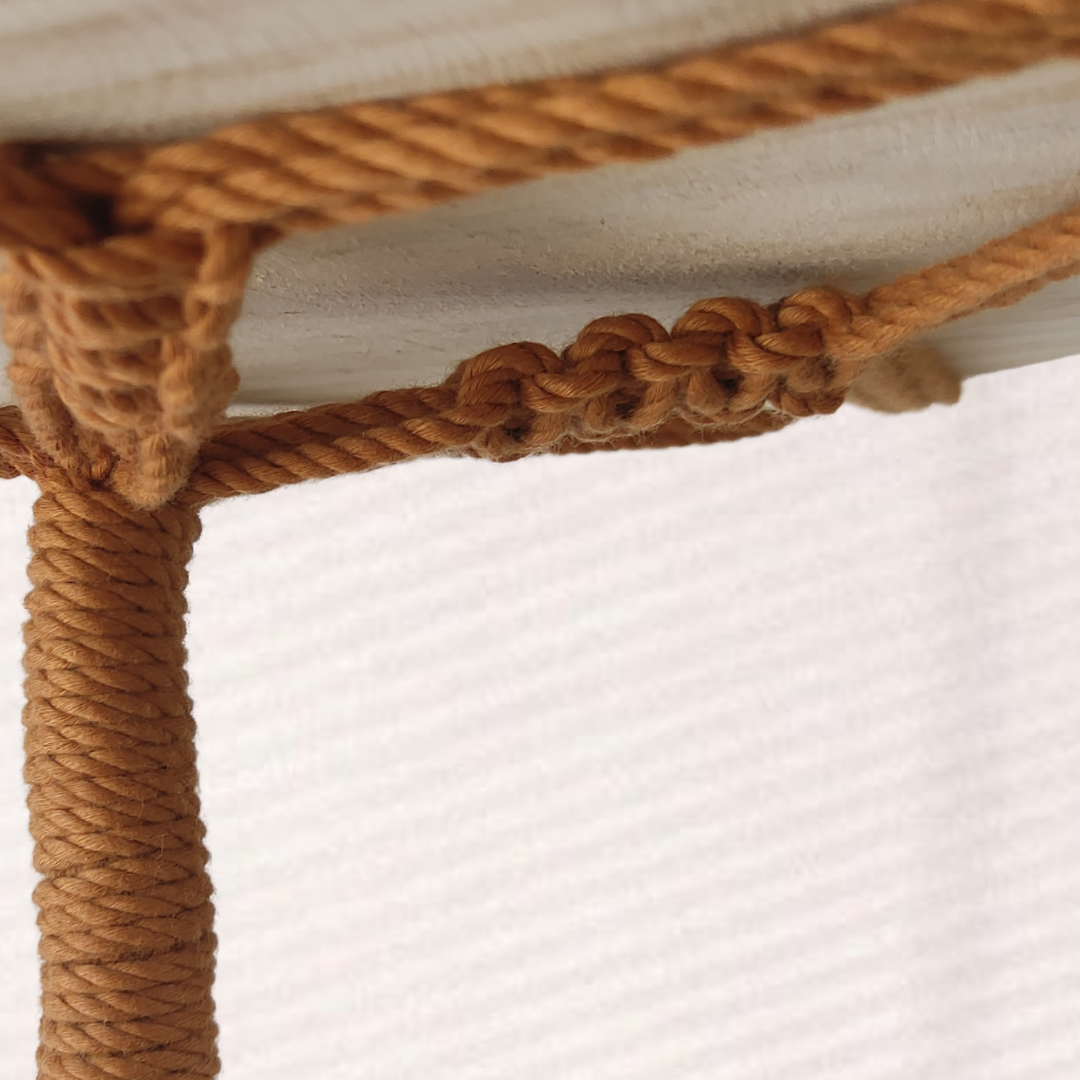 Brown Macrame Shelf Planter