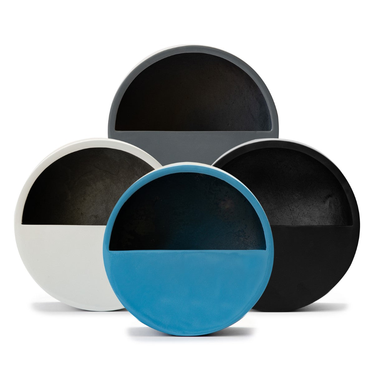 Circular Colored Hanging Planter