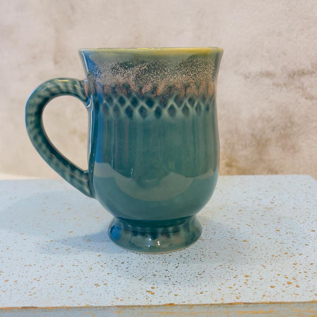 Designer Tall Milk Mugs (Set of 2)