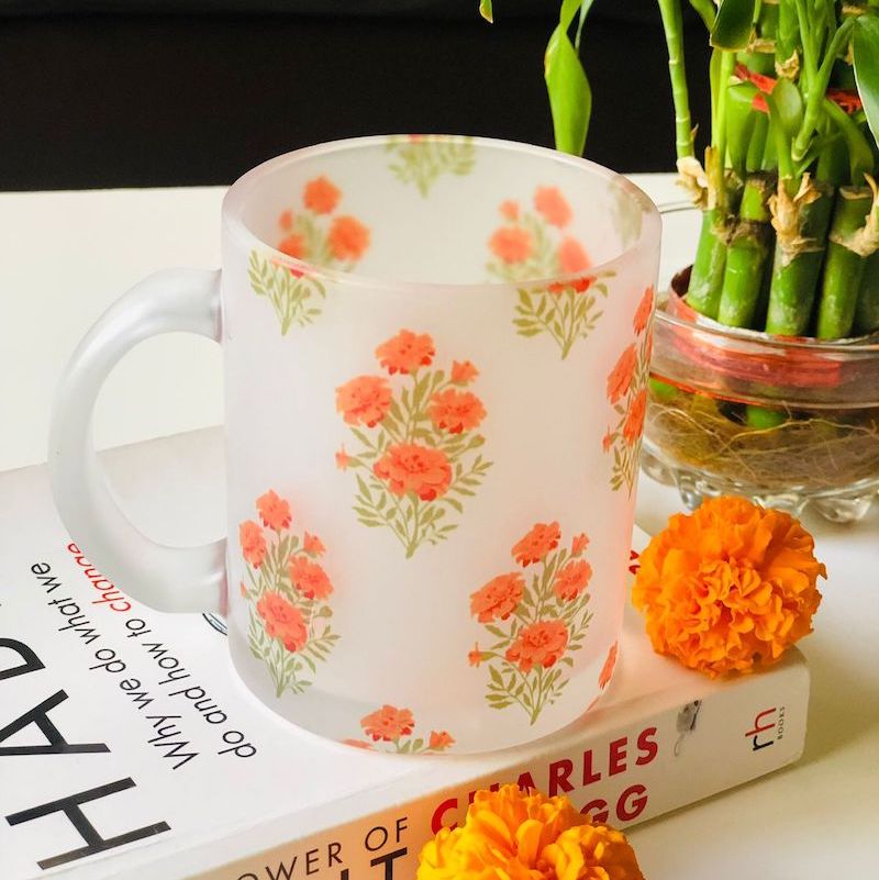 Marigold Flower Tree Coffee Mug (350ml)