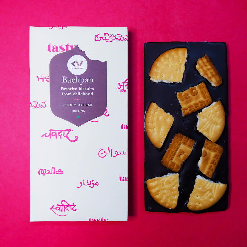 Bachpan Chocolate Bar with Biscuits