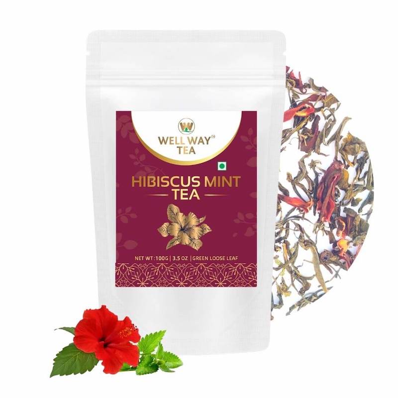 Hibiscus Mint Herbal Green Tea