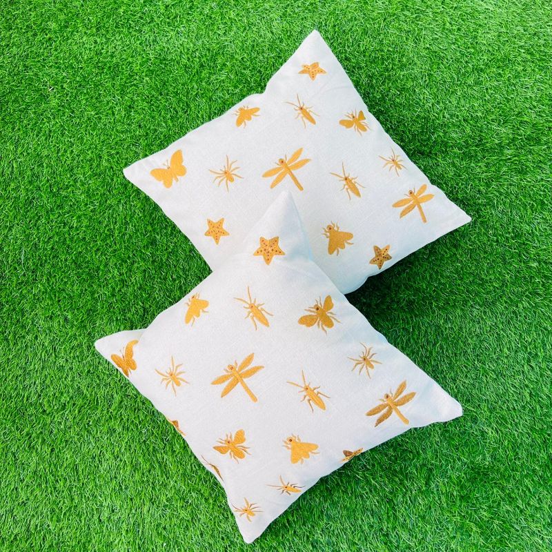 Embroidered Cushion Covers (Set of 2)