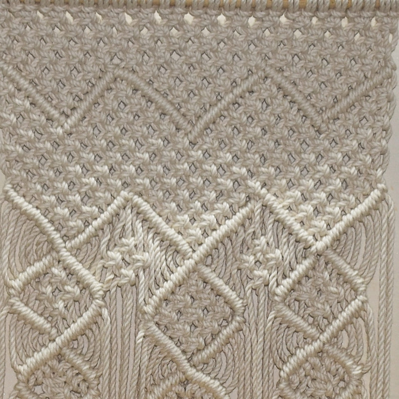Handcrafted Macrame Floating Shelf