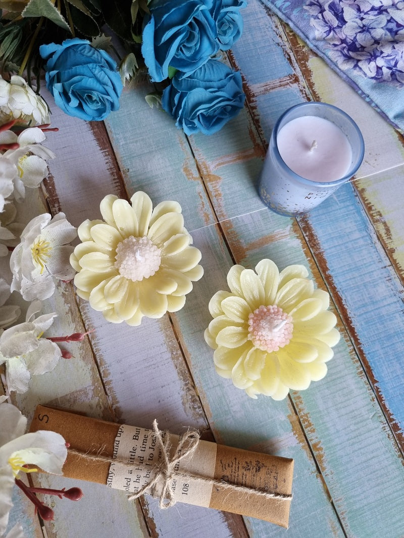 Floral Floating Soy Wax Candles