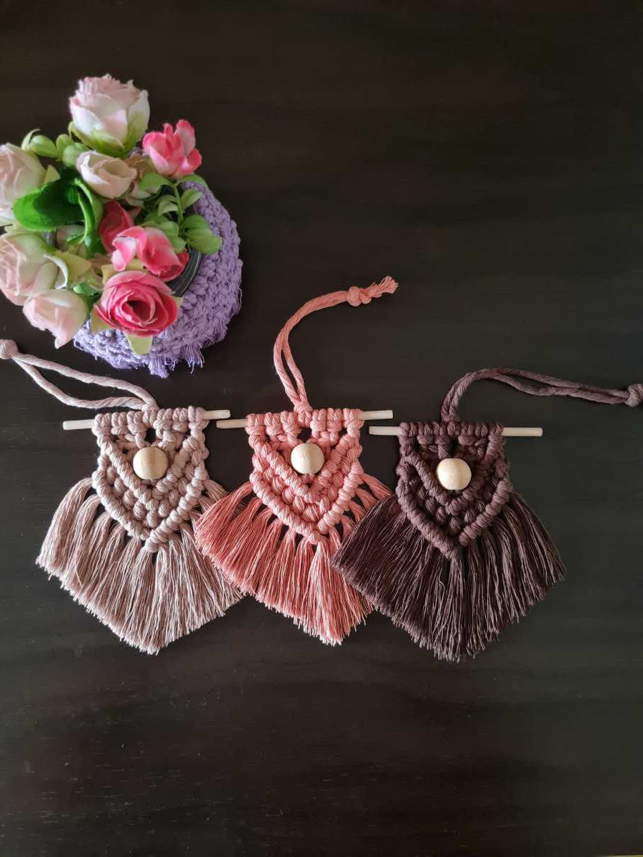 Handmade Macrame Car Charm