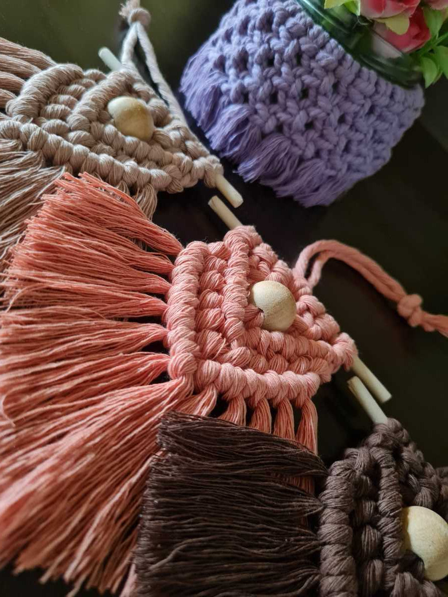 Handmade Macrame Car Charm
