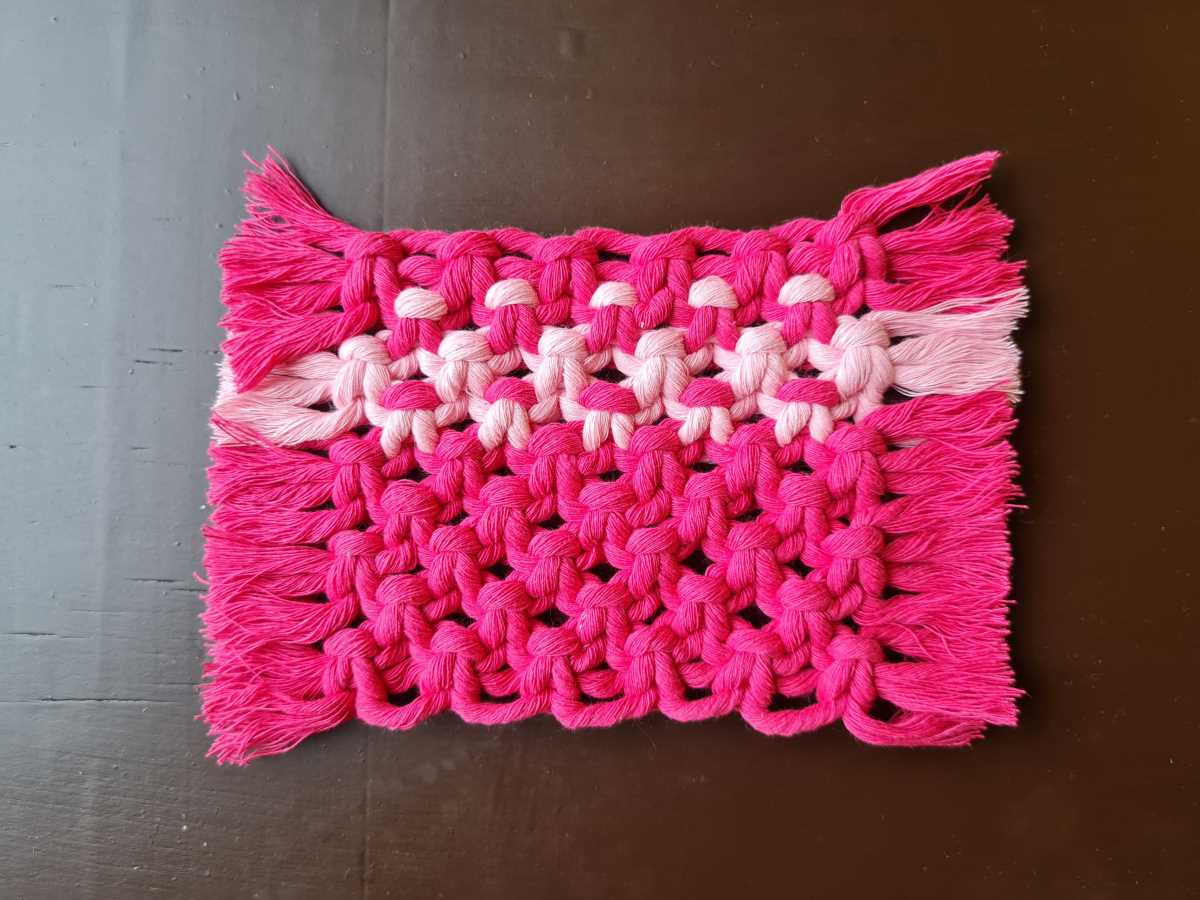 Handcrafted Macrame Coaster - Square