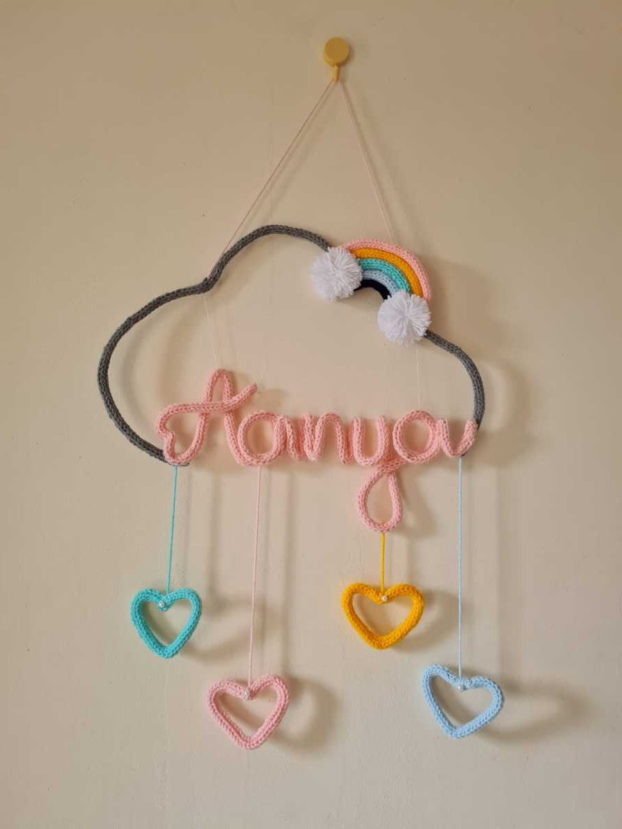 Crocheted Name Cloud