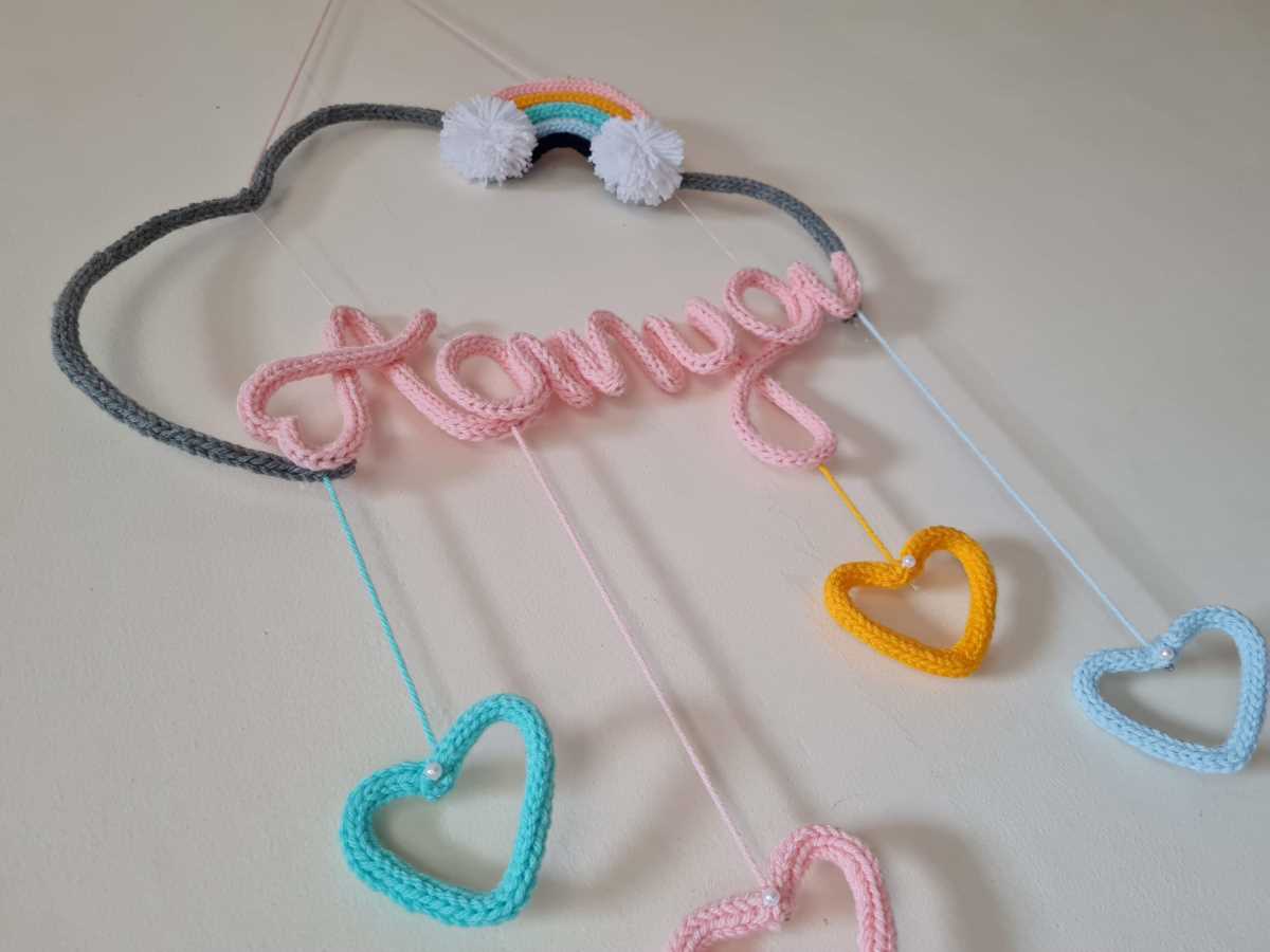 Crocheted Name Cloud