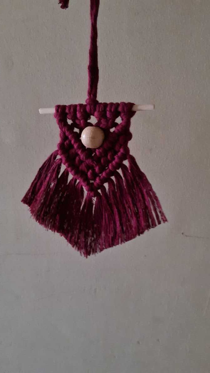 Handmade Macrame Car Charm
