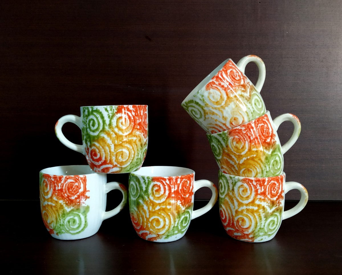 Colors-of-Life Series Tea/Coffee Cups | Set of 6 Cups