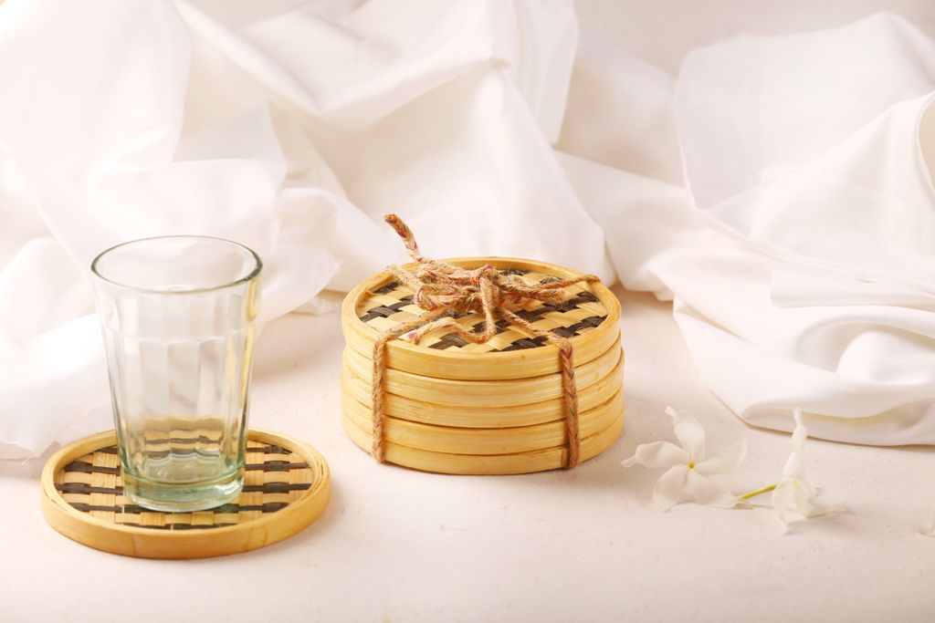 Bamboo Handmade Coasters (Set of 6)