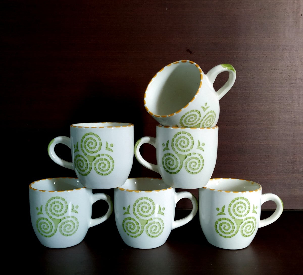 Wheels-Of-Life Series Tea Cups | Set of 6 Cups