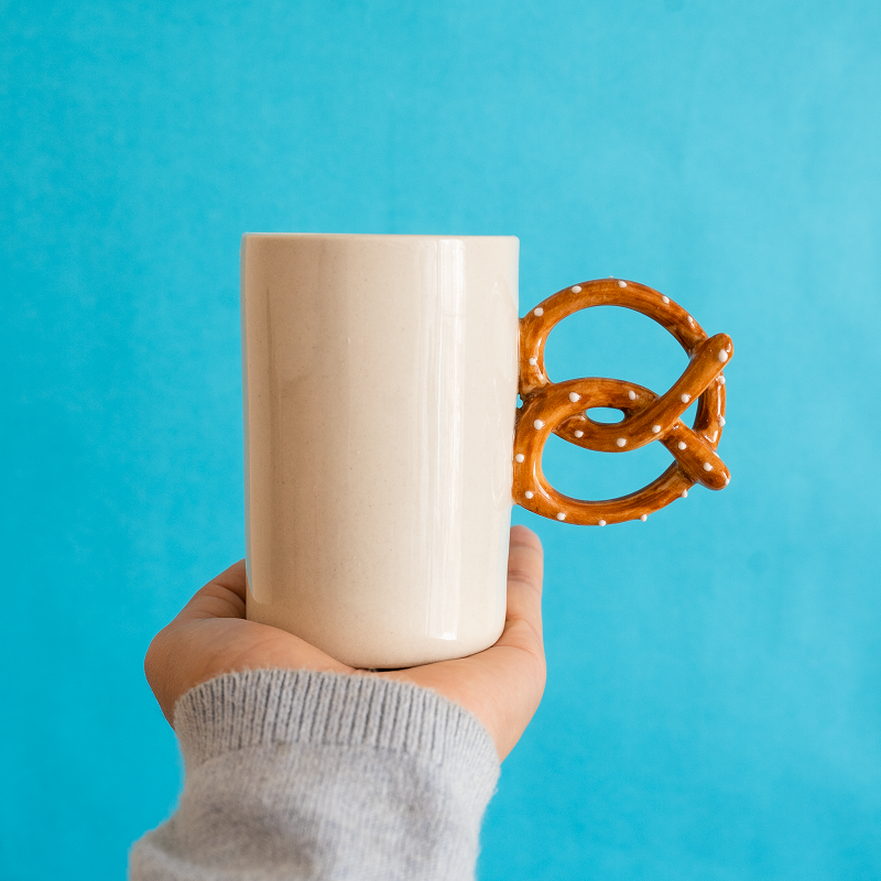 Pretzel & Bagel Coffee Tea Mug (Set of 2)