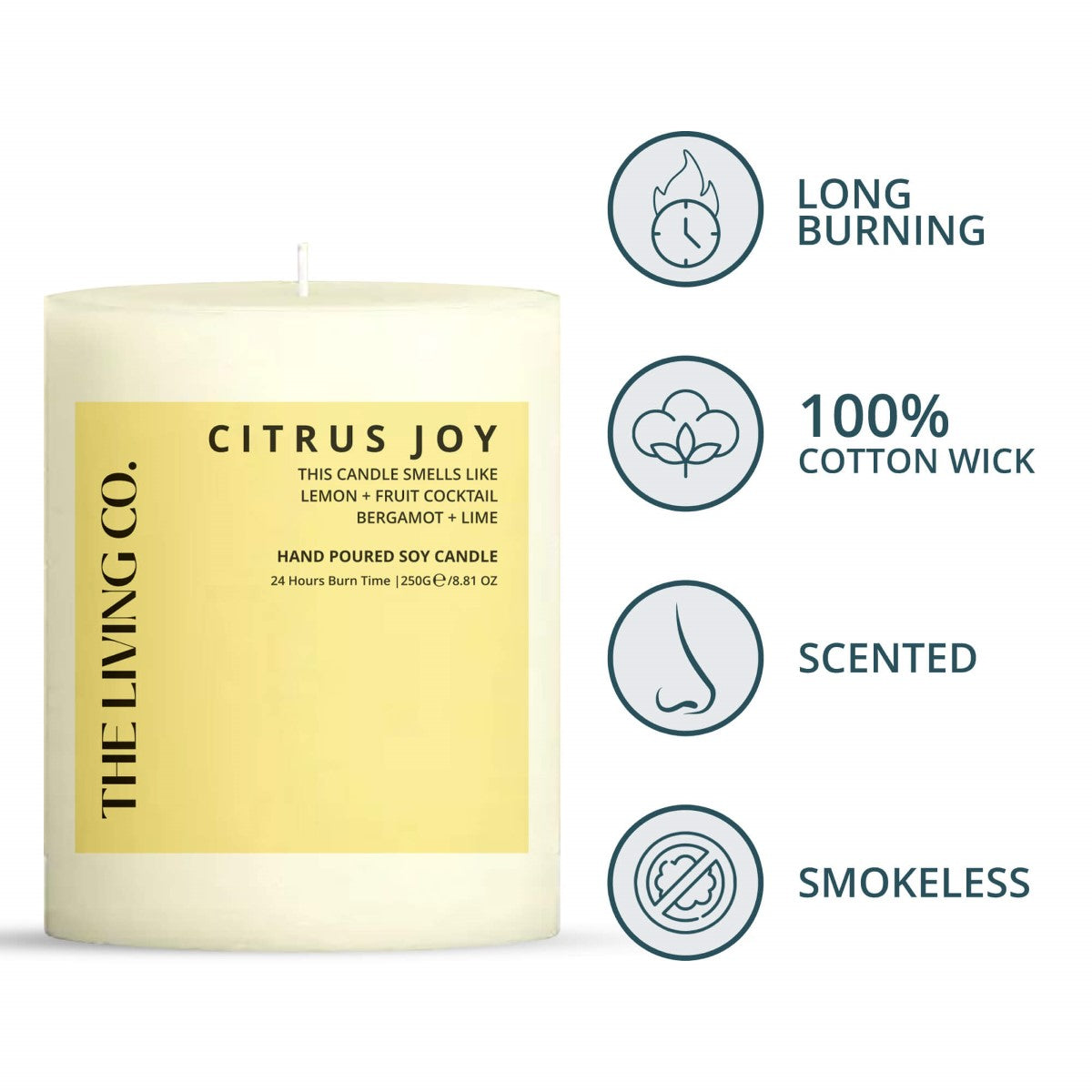 Citrus Joy Hand Poured Scented Candle