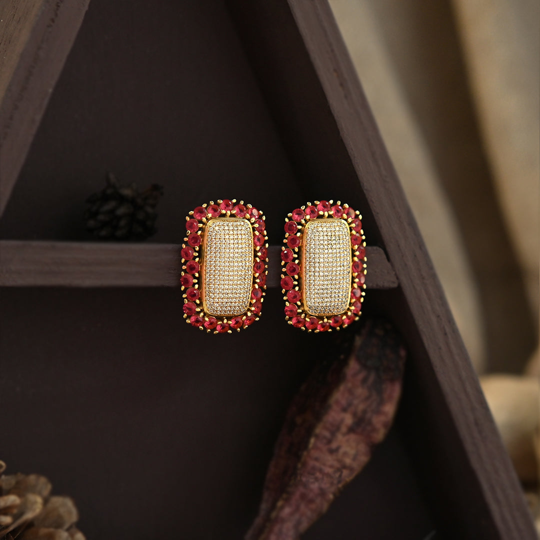 Elegant Diamond Studded Earrings