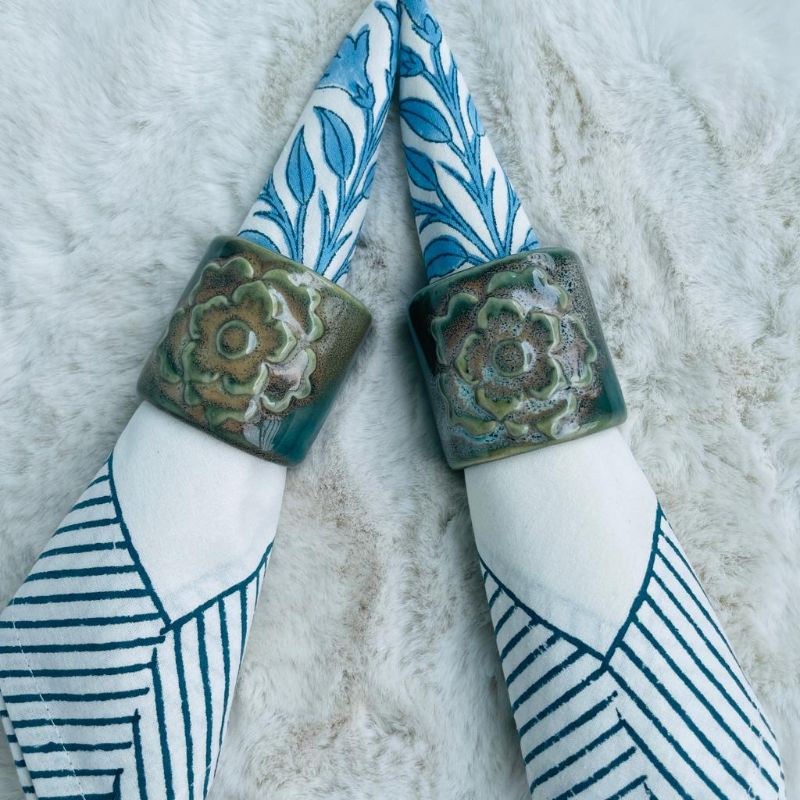 Ceramic Napkin Rings (Set of 2)