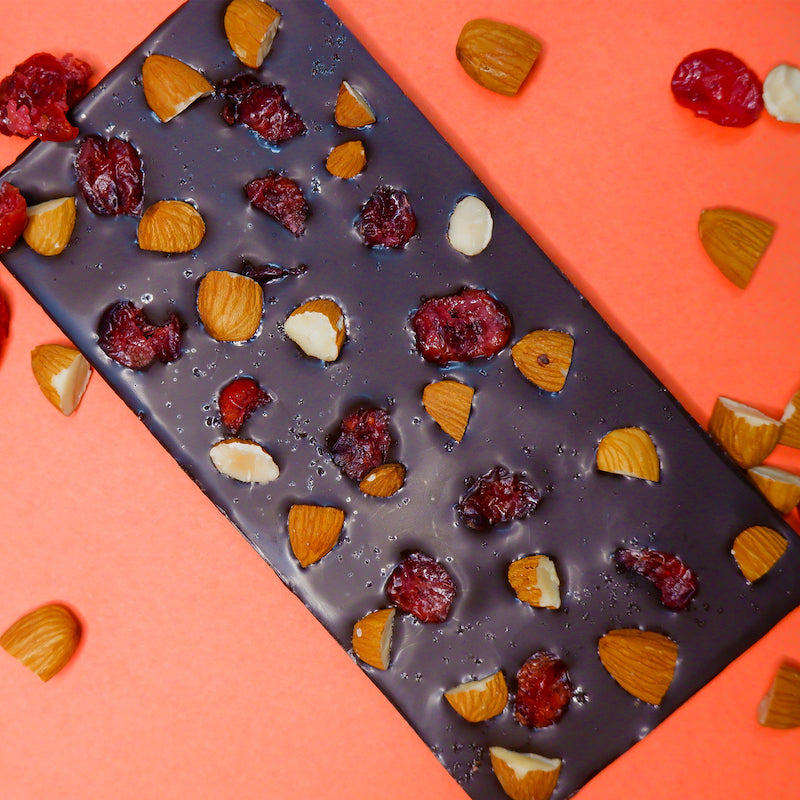 Roasted Almond Cranberries Sea Salt Chocolate Bar-Chef's Special