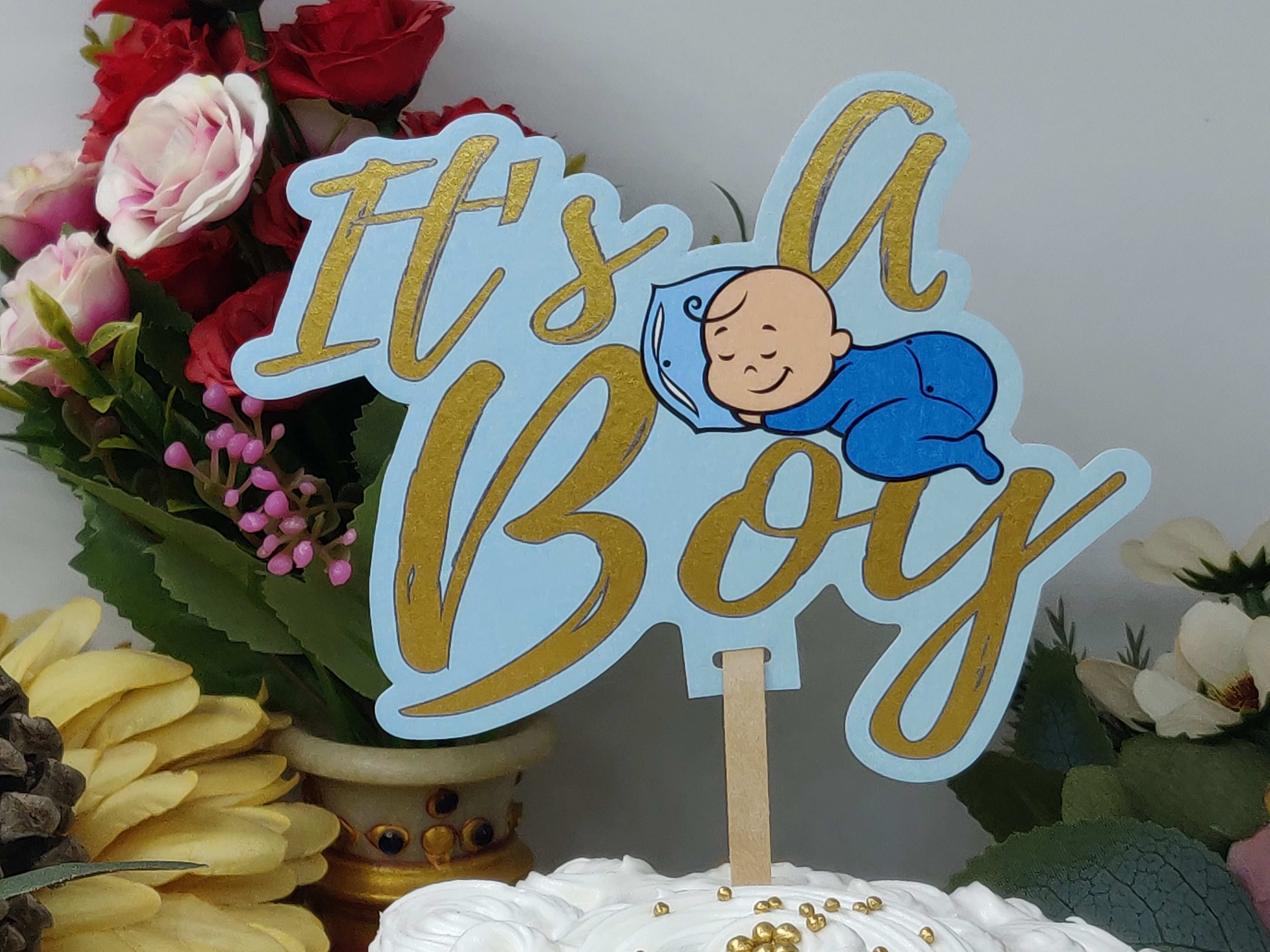It’s a Boy Cake Topper (Pack of 3)