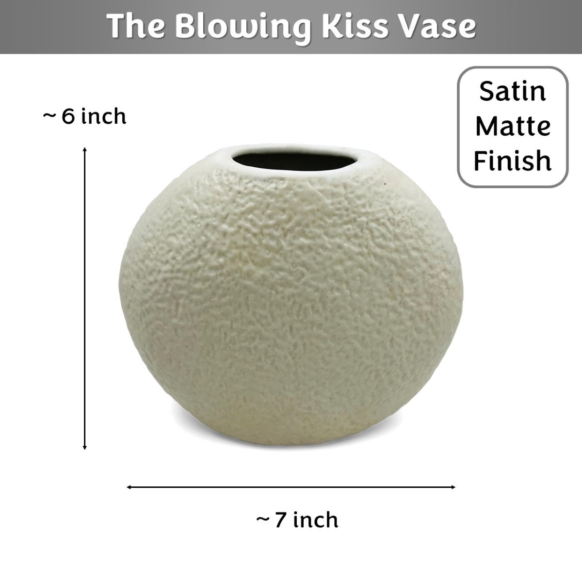 The Blowing Kiss Face Vase