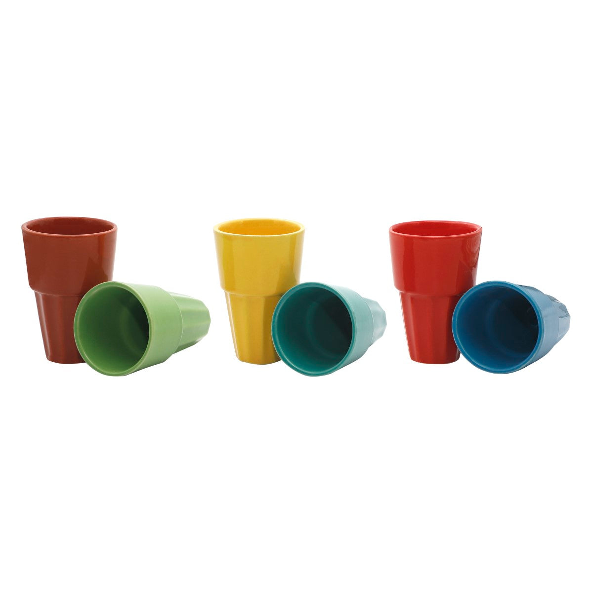 Cutting Chai Multicolor Kulhads with Iron Stand