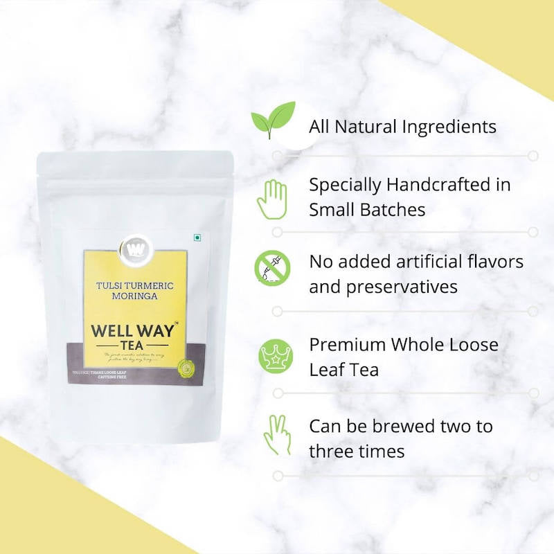 Tulsi Turmeric Moringa Herbal Tea