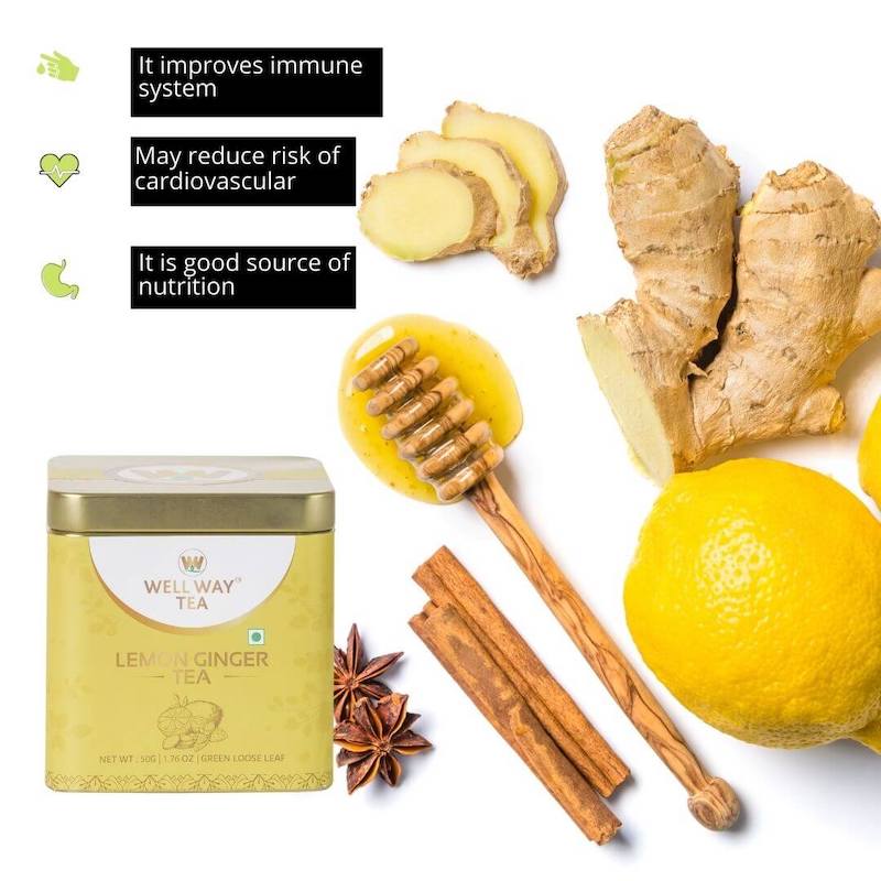 Lemon Ginger Herbal Green Tea