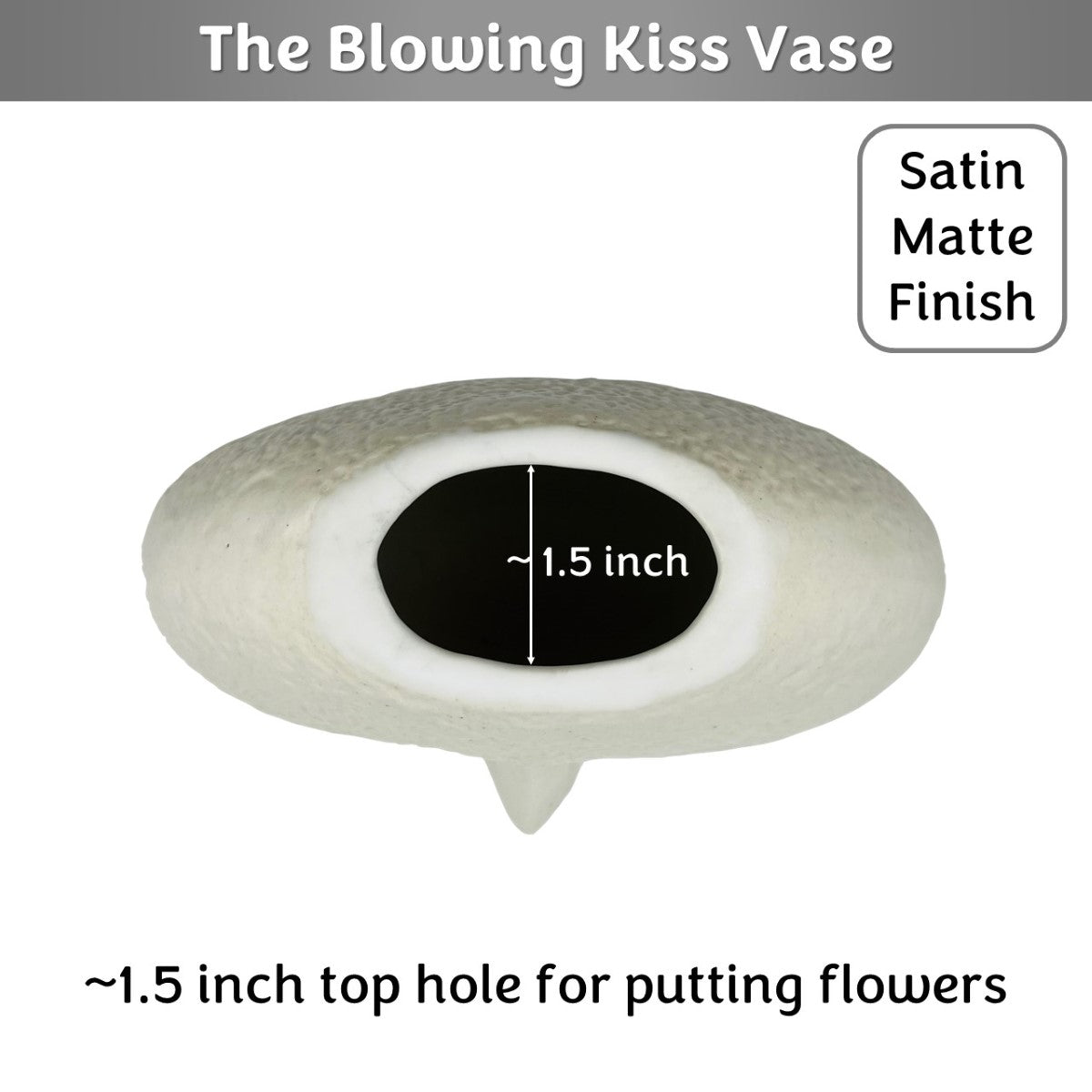 The Blowing Kiss Face Vase