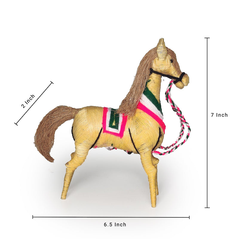 HandCrafted Coir Horse | Ecofriendly & Sustainable Décor