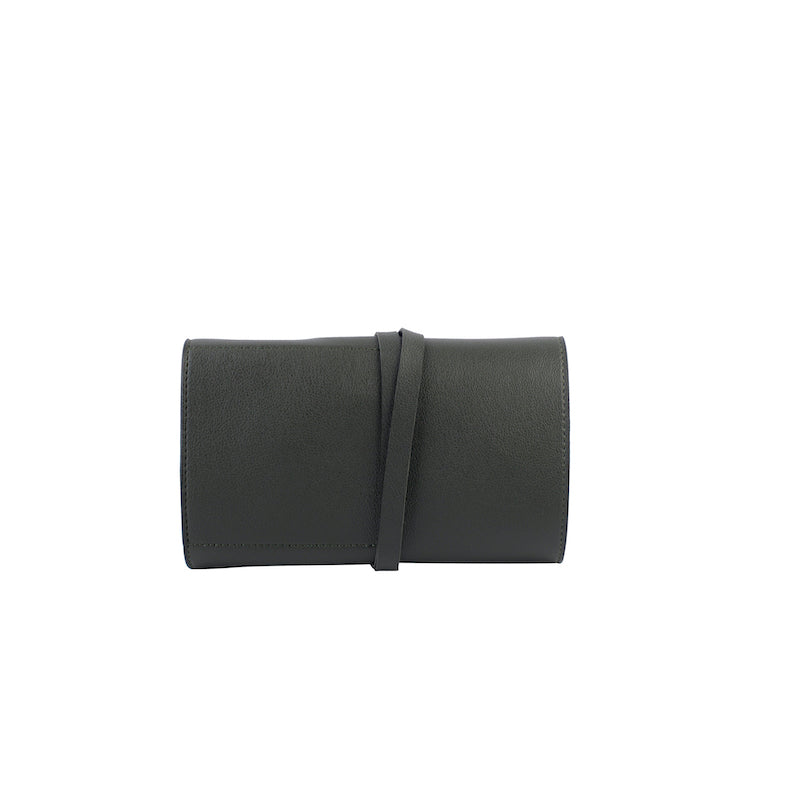 Bottle Green Rexine Wire Organizer & Pouch Set
