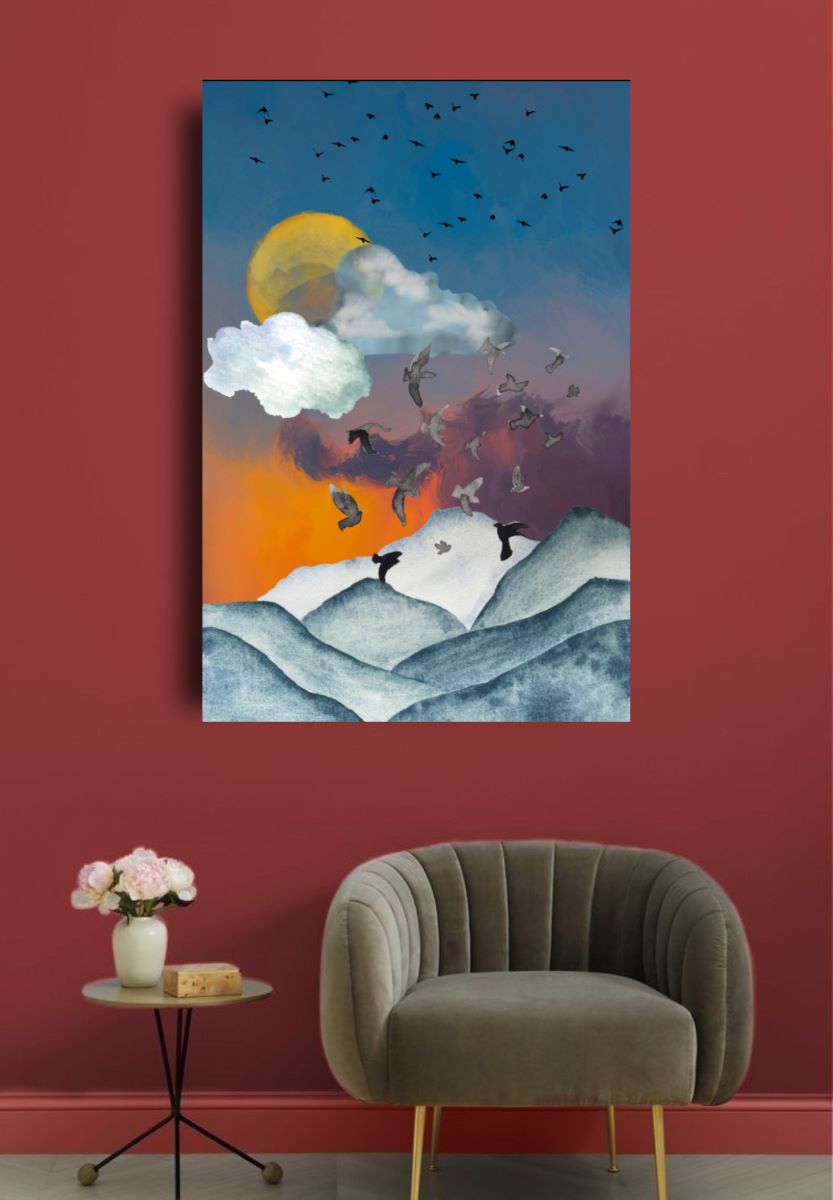 Indian Contemporary Digital Wall Art