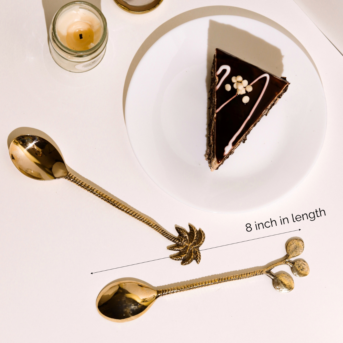 Brass Cutlery Tropical Design Spoon (Set of 2)