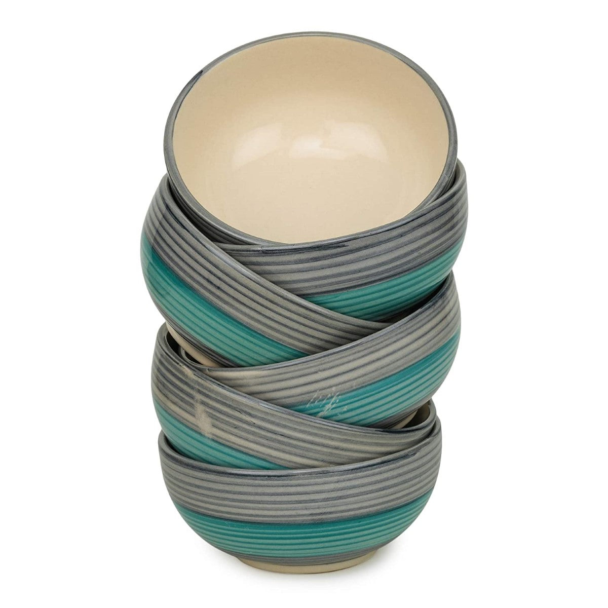 HandPainted Ceramic Bowls Set (Pack of 6)