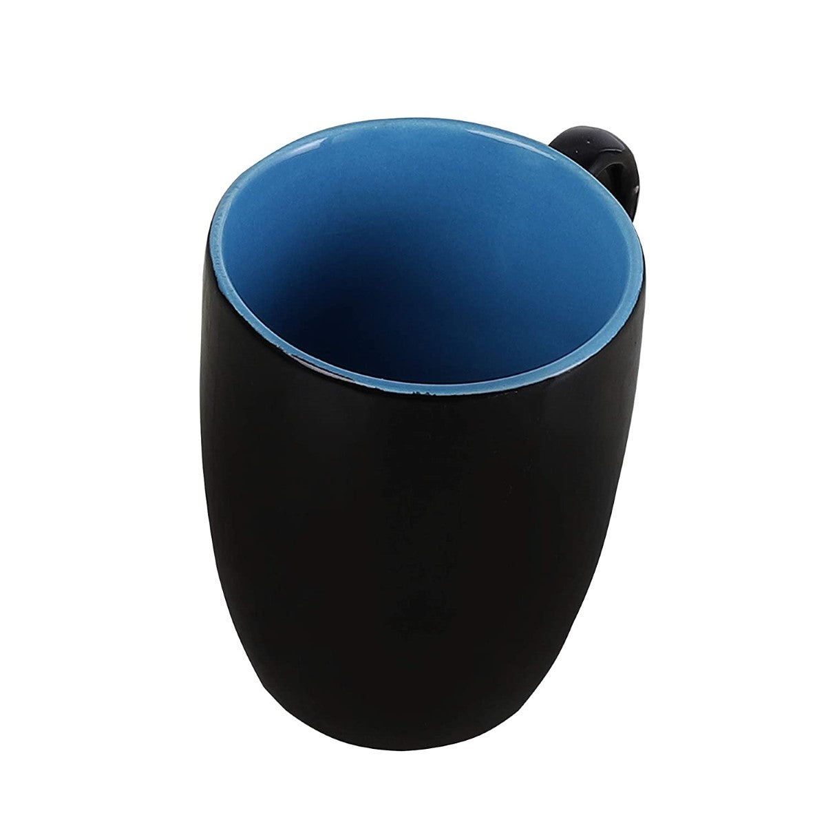 Black Shine Abstract and Classic Ceramic Tea/Coffee Mugs-320ml (Pack of 2/4/6)