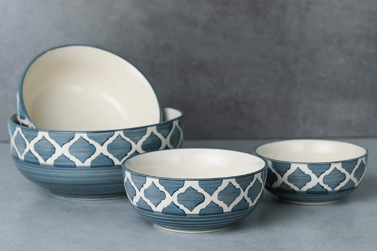 Grey Ceramic Mixing Bowls (Set of 4)