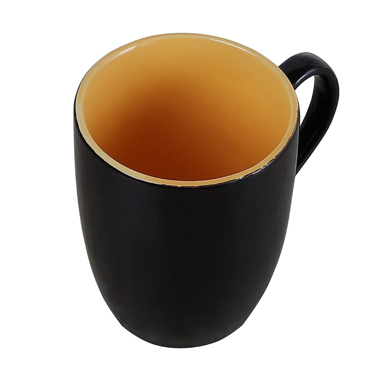 Black Shine Abstract and Classic Ceramic Tea/Coffee Mugs-320ml (Pack of 2/4/6)